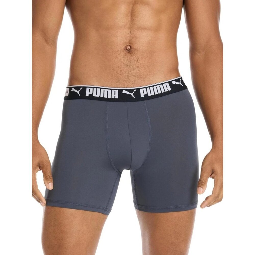 8 Pack Puma Men's L Performance Boxer Briefs  Sportluxe Moisture-Wicking a2458